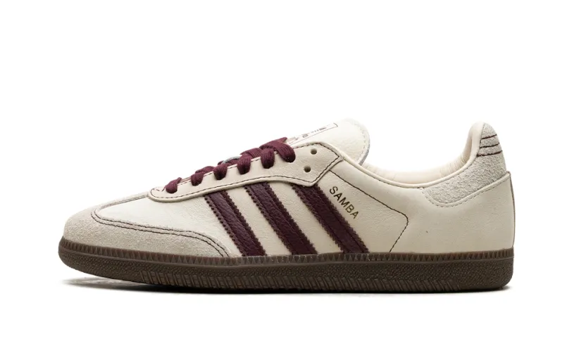Adidas Samba Samba OG WMNS 'Wonder White Maroon'
